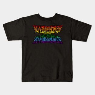 Negative Øhio Logo - Brutal Gay Pride Kids T-Shirt